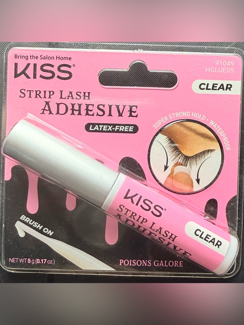 KISS Clear Strip Lash Adhesive - Waterproof, Latex-Free